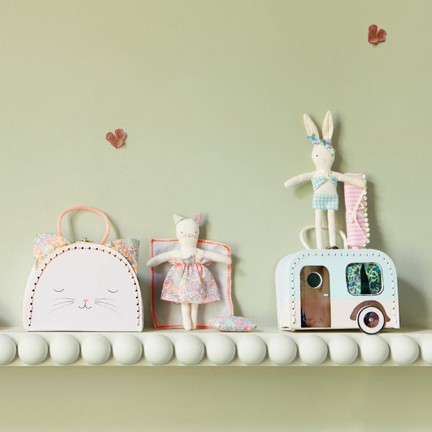 caravan bunny mini suitcase doll by meri meri mm 205642 7