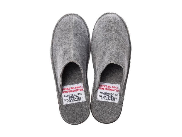 Slippers - Large/Light Gray
