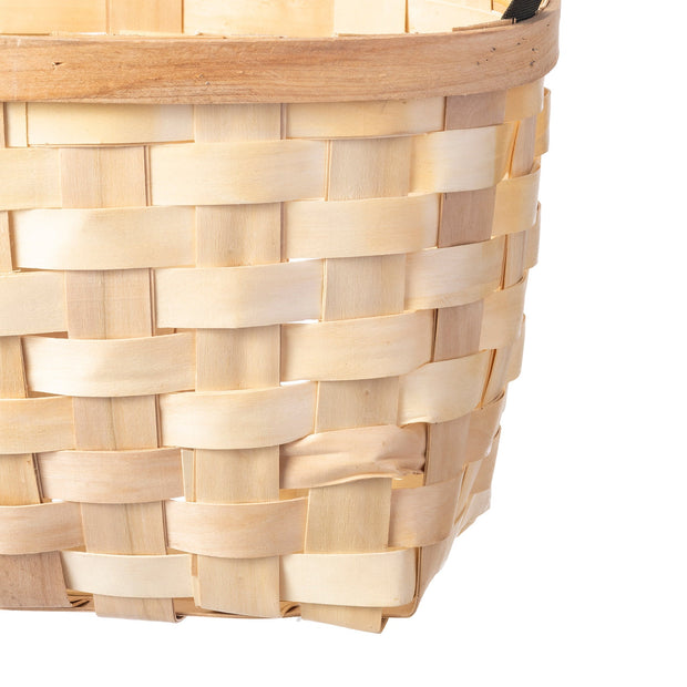 Wooden Basket Black Rectangle