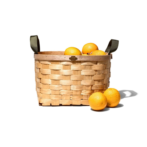 Wooden Basket Black Rectangle