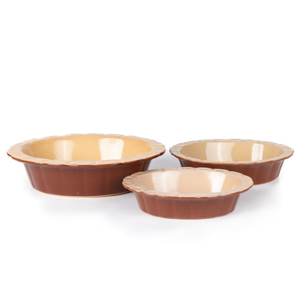 Poterie Renault Oval Pie Dish Large- Brown-6