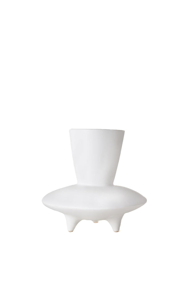 Pacific White Stoneware Vase