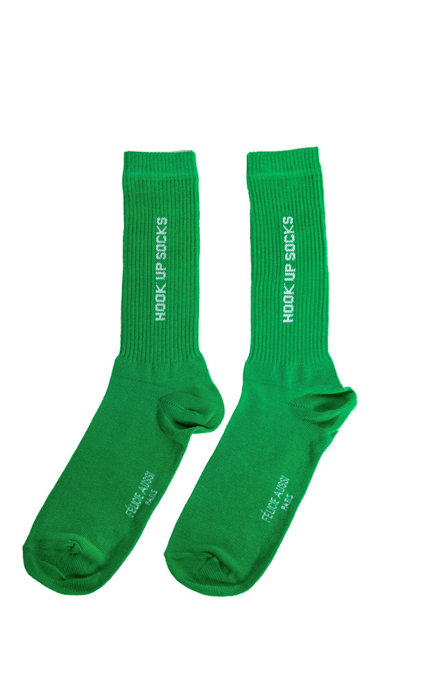 Pair of Hook Up Green Socks