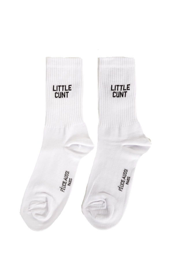 Pair of White Cunt Little Socks