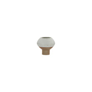 Hagi Mini Vase in White / Light Brown