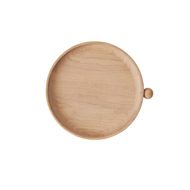 Small Inka Wood Tray Round in Nature