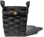 Wooden Basket Black Square