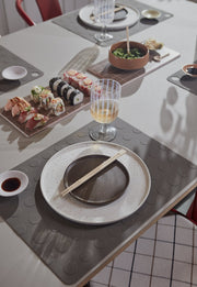 Pack of 2 Inka Lunch/Dessert Plate in Brown