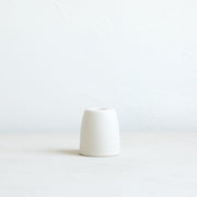 Petite Ceramic Taper Holder in Matte White