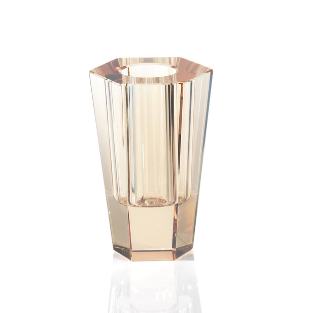 Rita Amber Crystal Vase by Panorama City