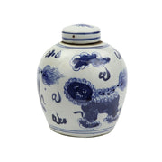 Tiny Lid Mini Jar Blue and White in Various Styles