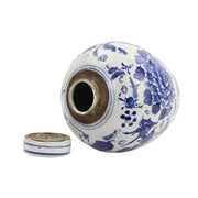 Tiny Lid Mini Jar Blue and White in Various Styles