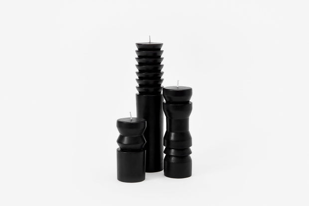 Black Totem Candles design by Areaware