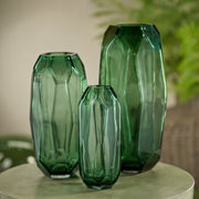 Imperial Jade Glass Vase - Medium