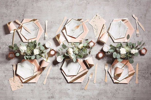 Set of 8 Goddess Blush Colorblock Party Cups design by Harlow & Grey