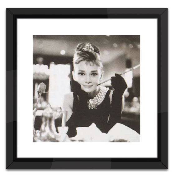 Breakfast at Tiffany's in Black and White Print